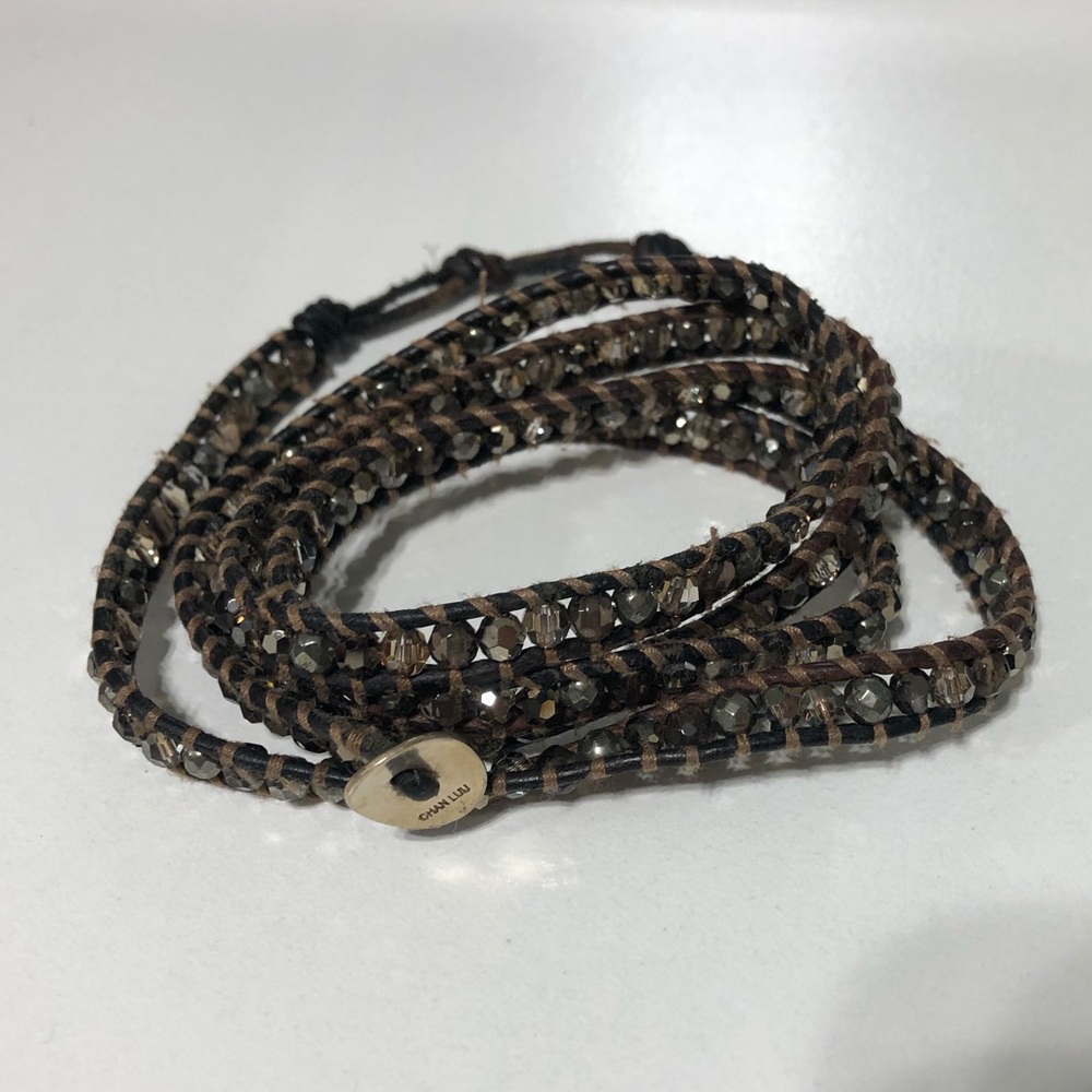 Chan Luu wrap bracelet brown and black